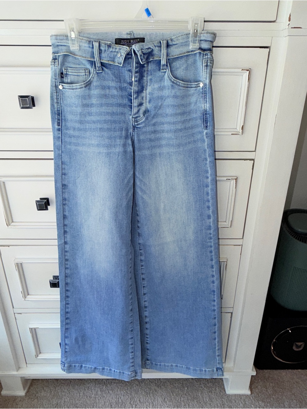 Judy Blue Light Blue High-Rise Wide Leg Jeans